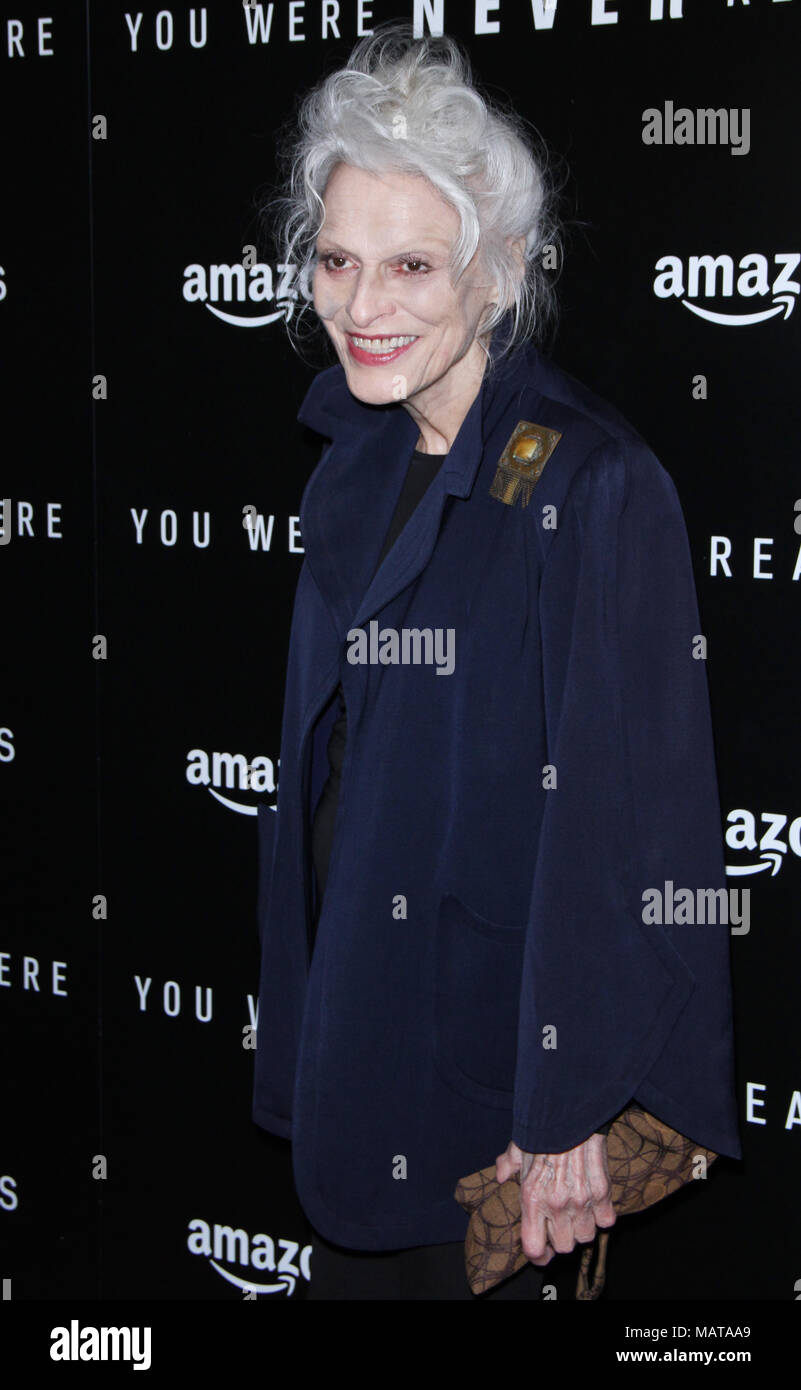 NEW YORK, NY April 03, 2018: Judith Roberts attendAmazonstudios present a special screening of You Were Never Really Here at the Metrograph in New York. April 03, 2018 Credit:RW/MediaPunch Stock Photo