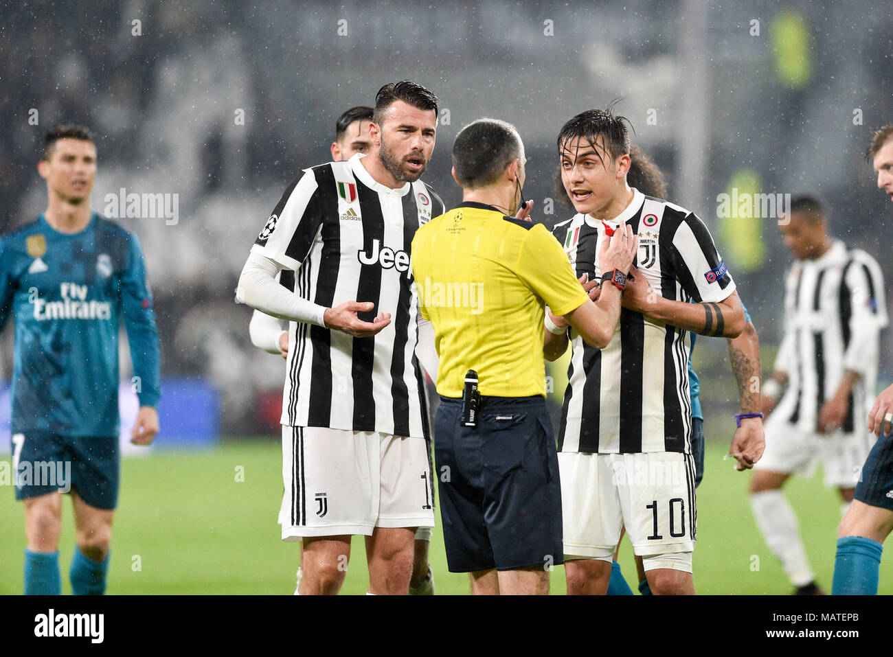 Turin Italy 3rd Apr 2018 Paulo Dybala Juventus Fc