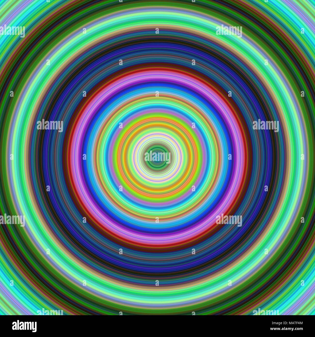 Colorful concentric circle background Stock Vector