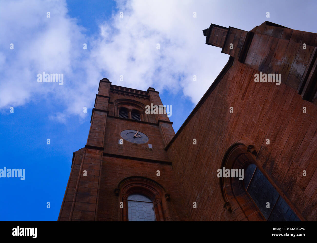 Church Clock Stock Photo