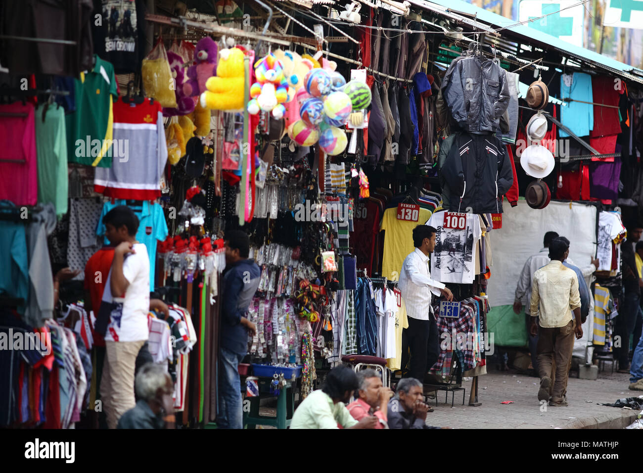 Bangalore, India October 23, 2016 Various small shops at Gandhinagar