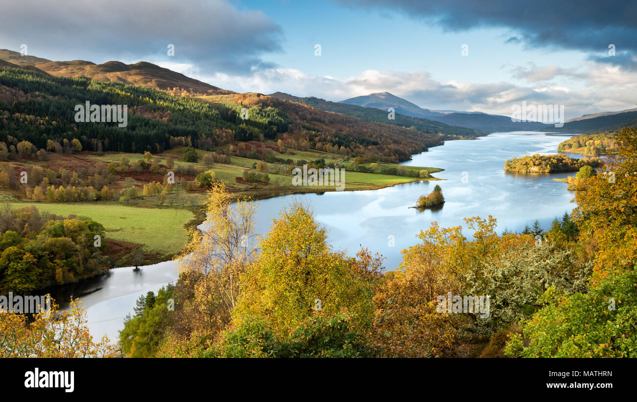 Queens view, Loch Tummel, Scotland, UK Stock Photo - Alamy