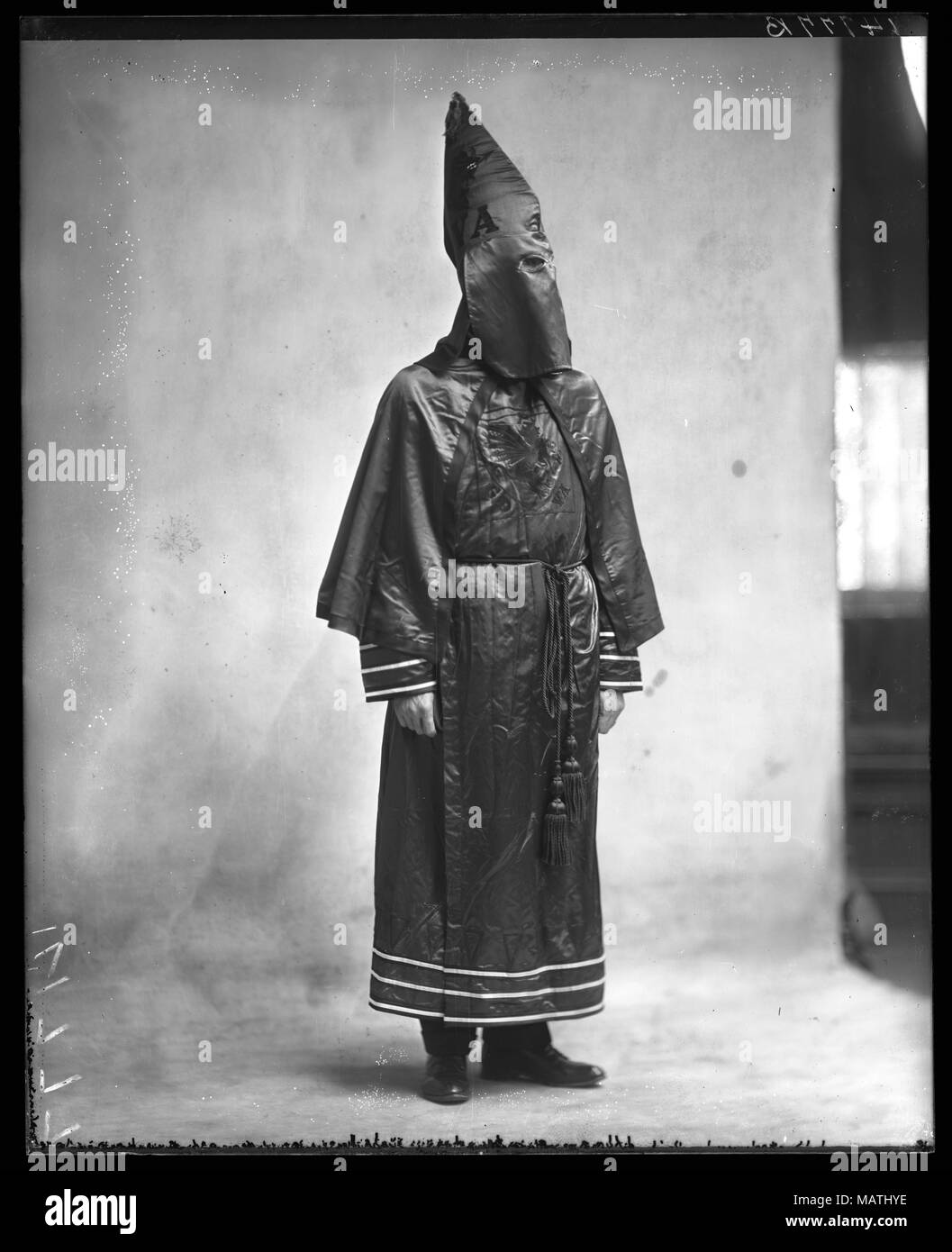 Klu Klux Klan robe, 1921 Stock Photo