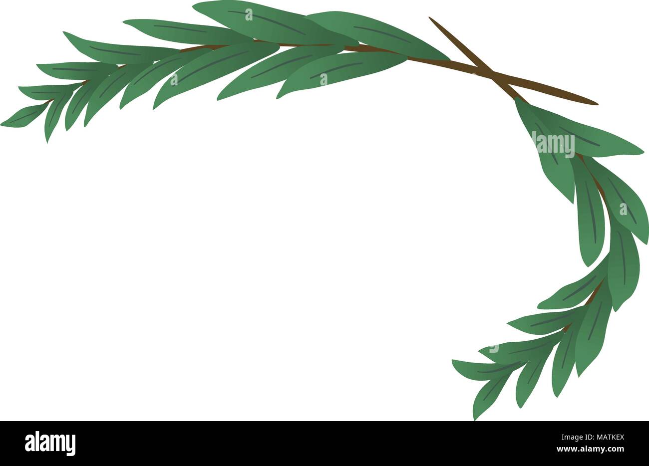 Laurel wreath icon, isometric style Stock Vector