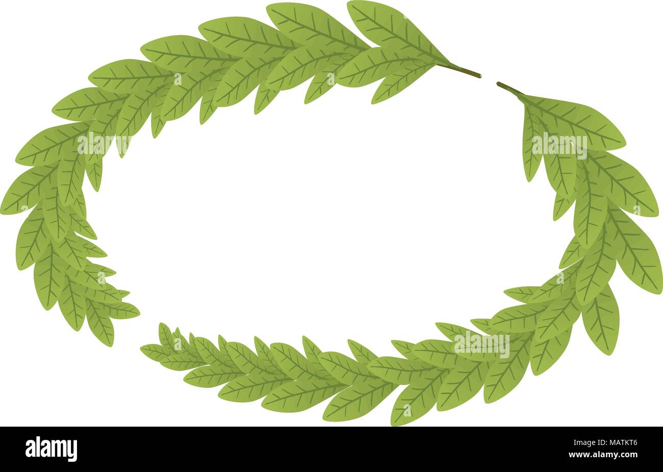 Branch wreath icon, isometric style Stock Vector