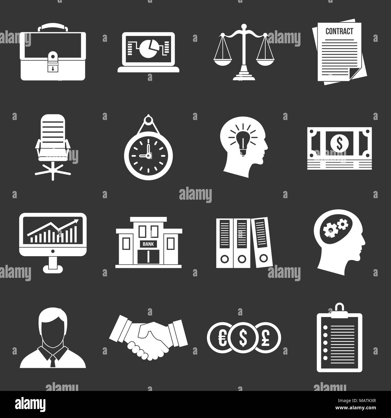 Banking Icons Set Grey Vector Stock Vector Image And Art Alamy