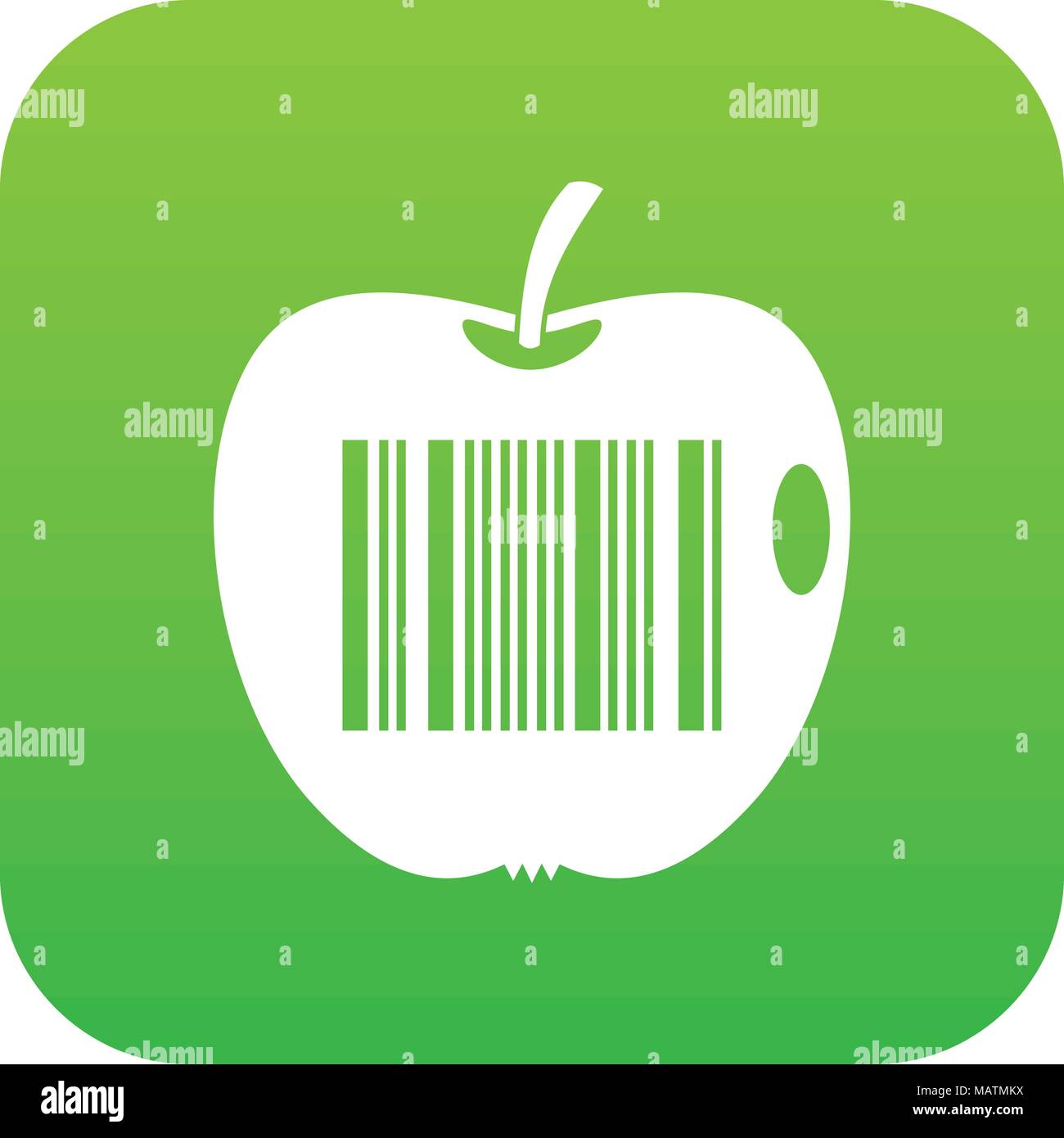 Code to represent product identification icon digital green Stock ...