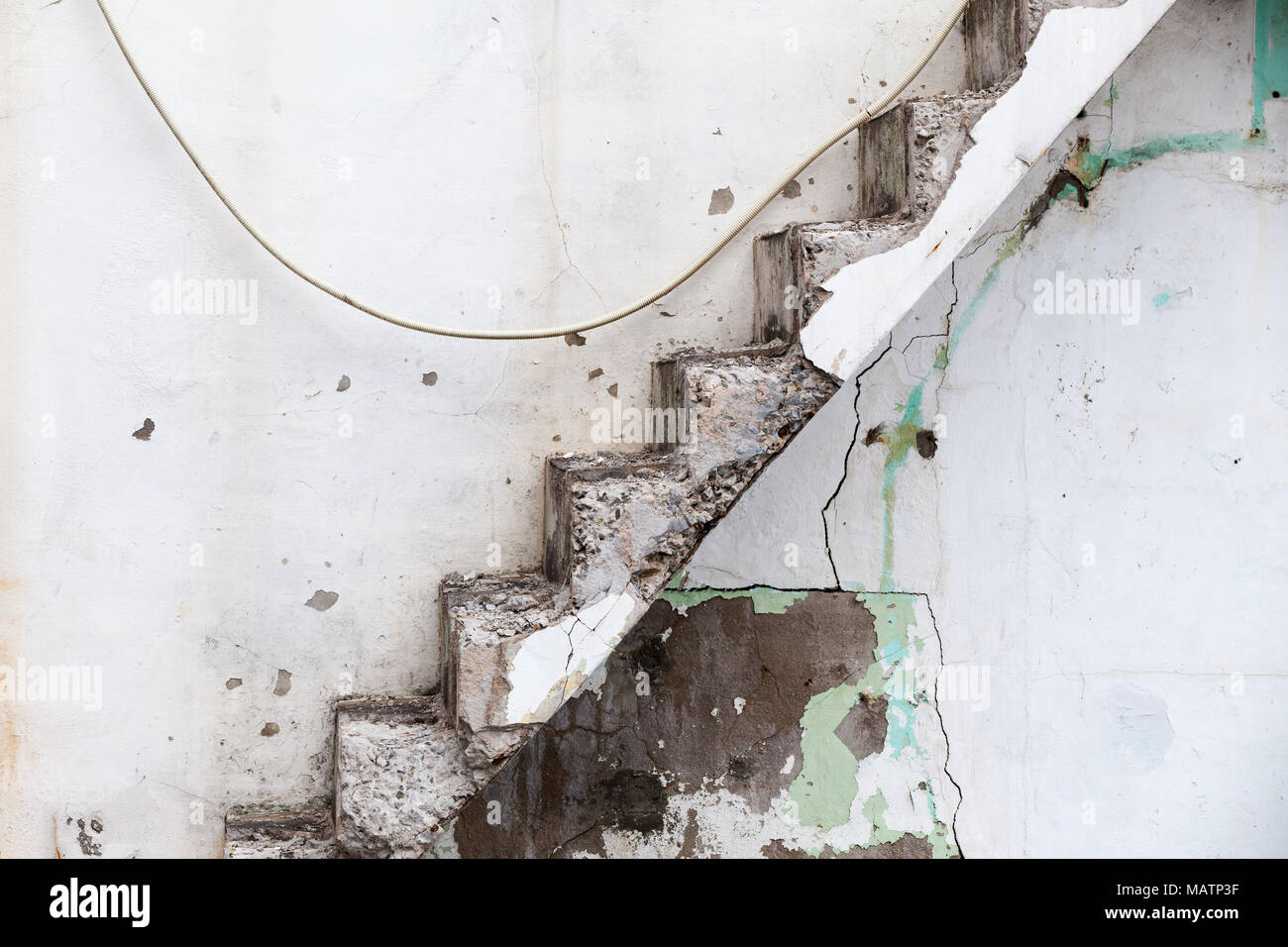 White staircase on concrete hi-res stock photography and images - Alamy