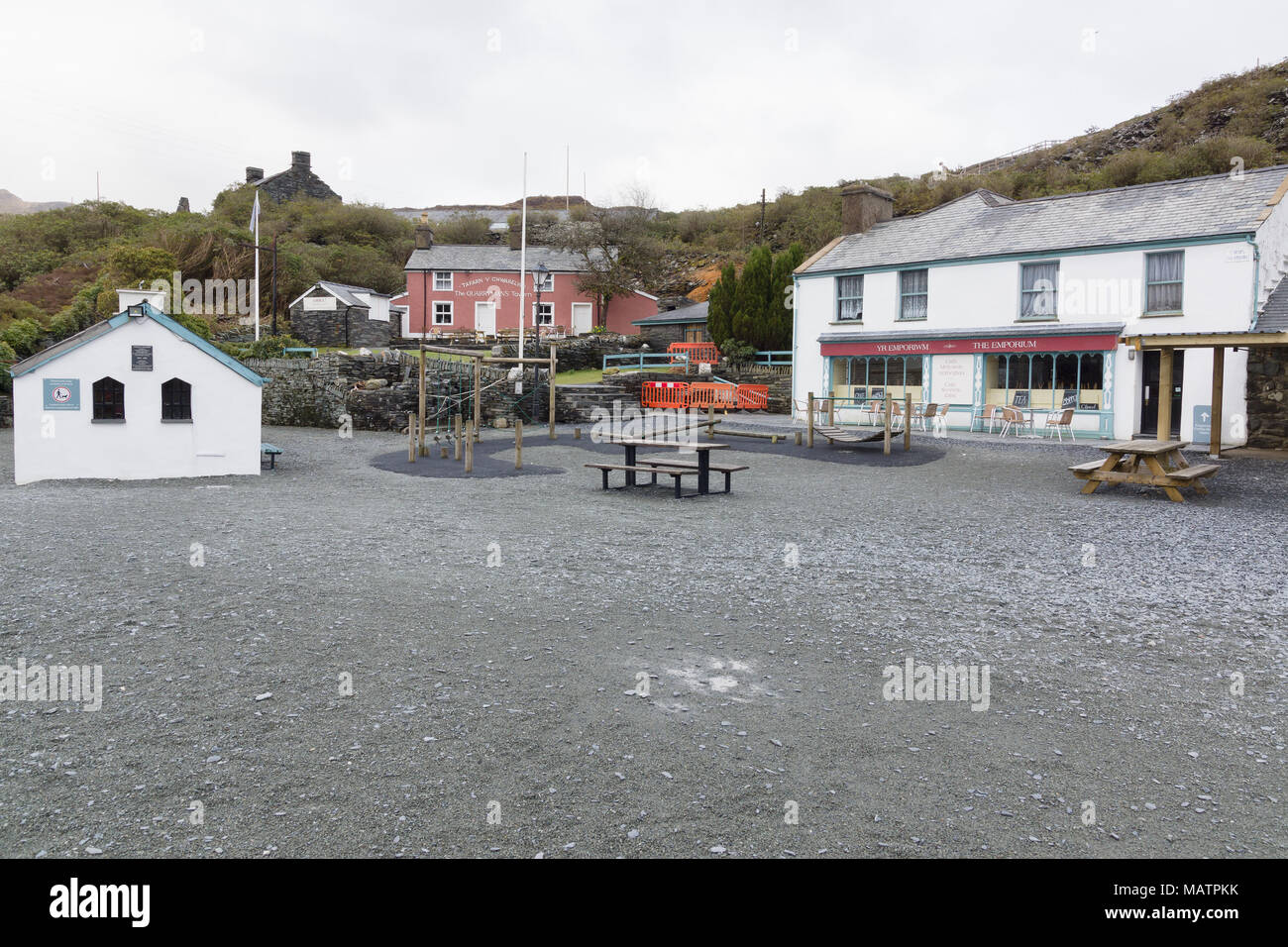 Llechwedd Slate Caverns at Blaenau Ffestiniog in Wales former historic