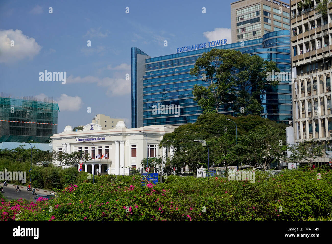 The Ho Chi Minh Stock Exchange and the Exchange Tower in District One, ( Saigon) Ho Chi Minh City, Vietnam Stock Photo - Alamy