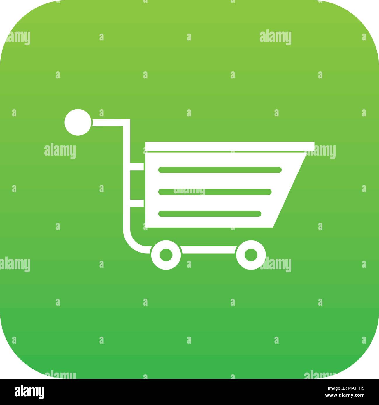Sale shopping cart icon digital green Stock Vector Image & Art - Alamy