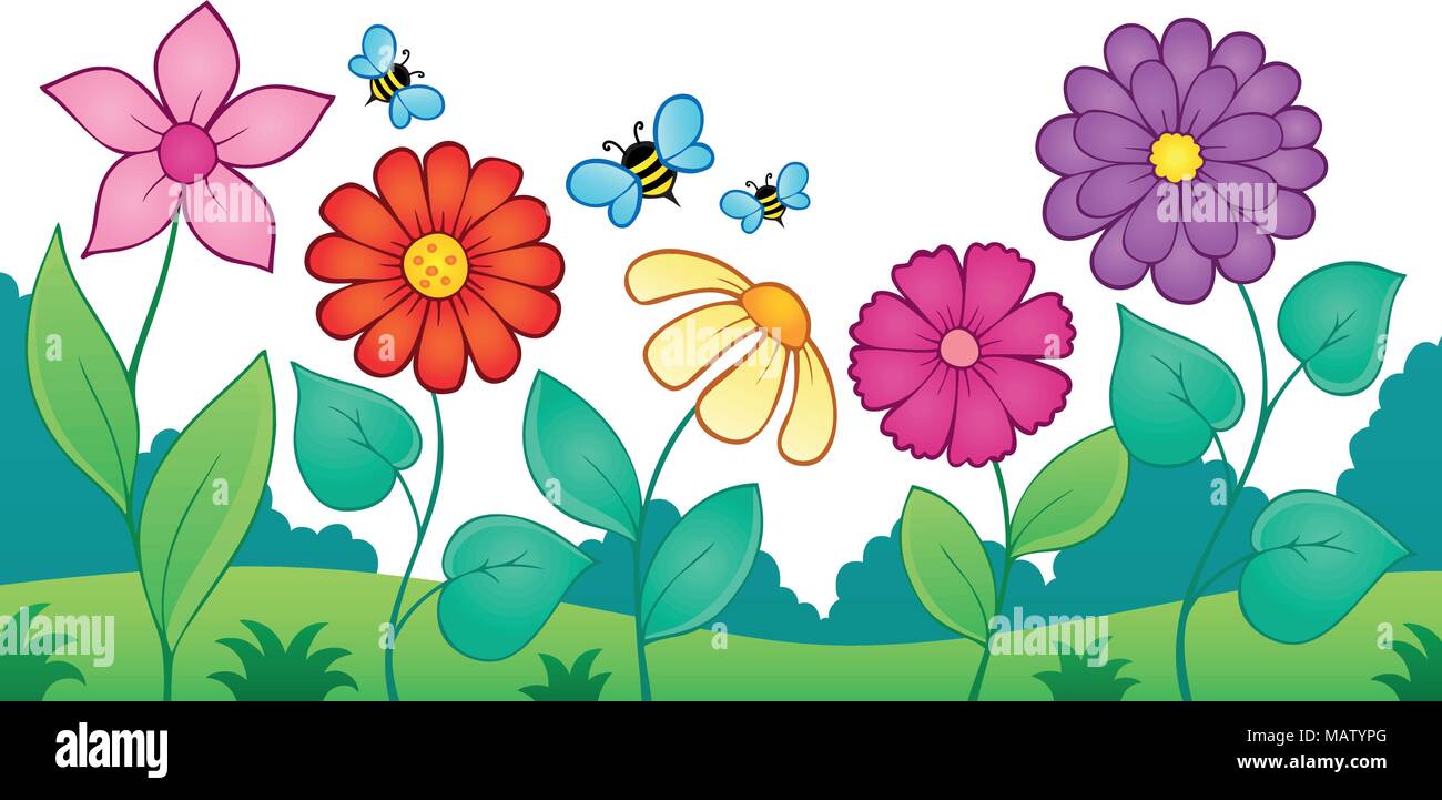 Flower topic image 9 - eps10 vector illustration. Stock Vector