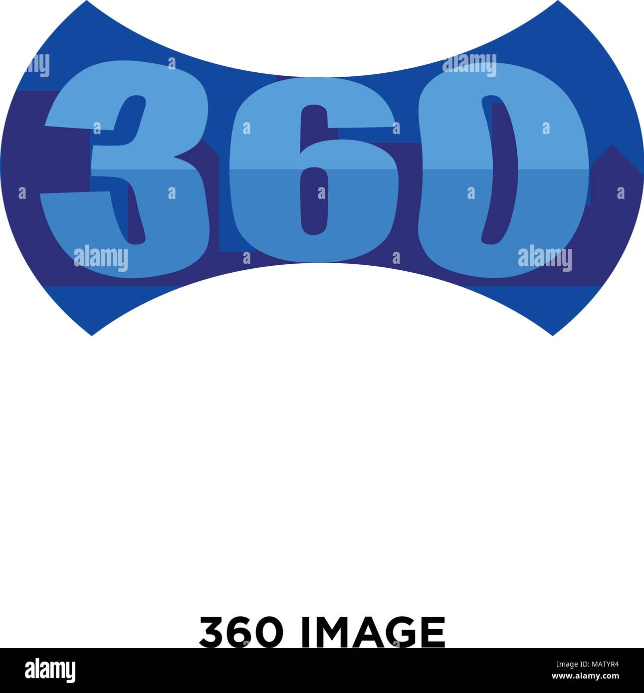360 image icon isolated on white background for your web, mobile and ...