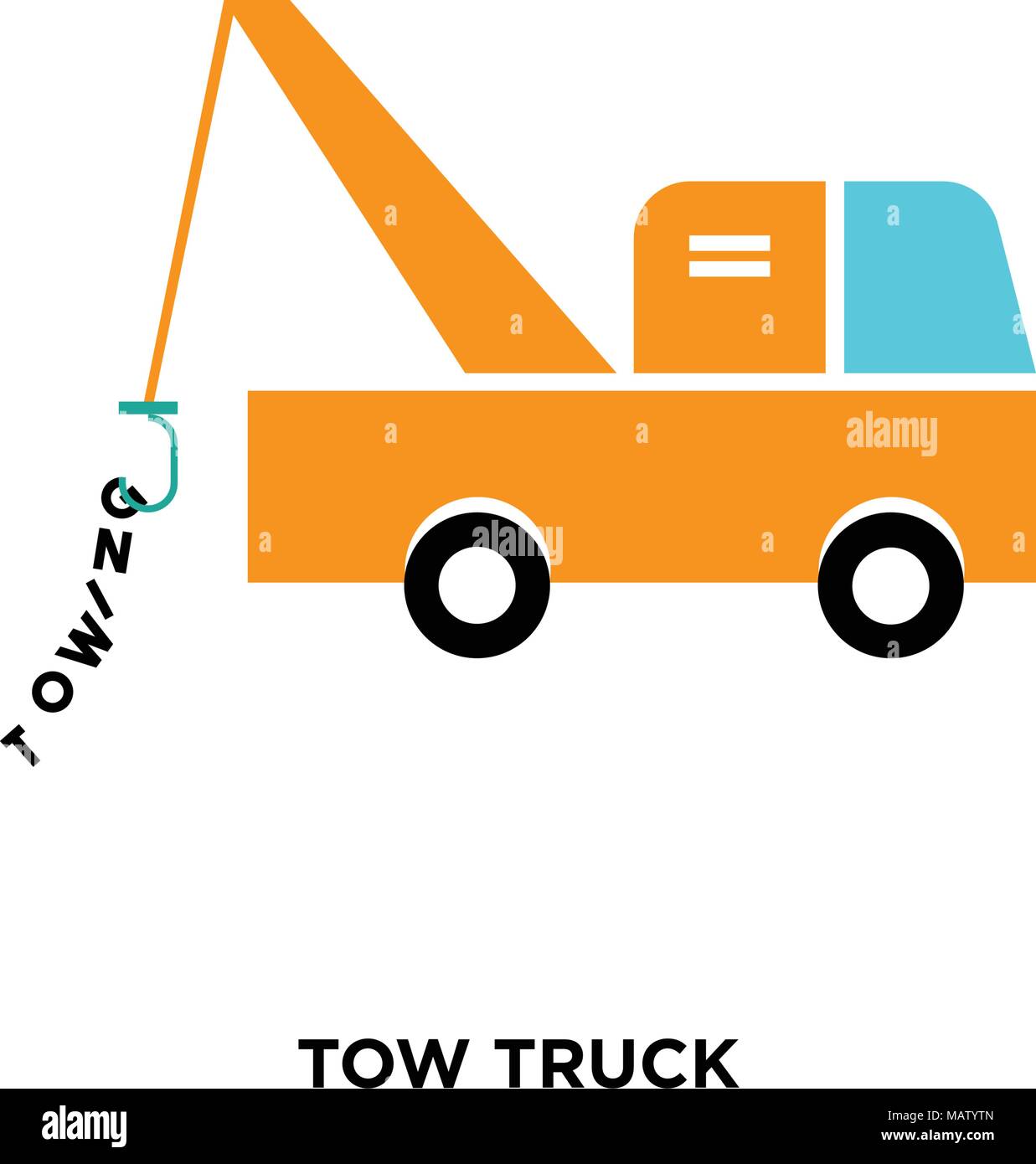 tow truck icon isolated on white background for your web, mobile and ...