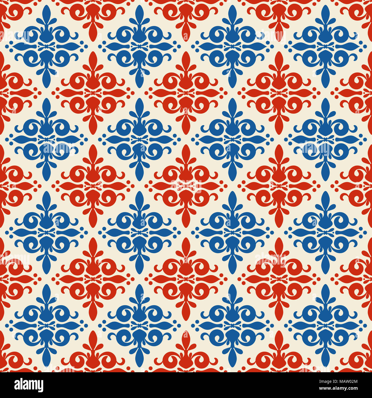 Seamless pattern with allover ethnic ornament Stock Photo