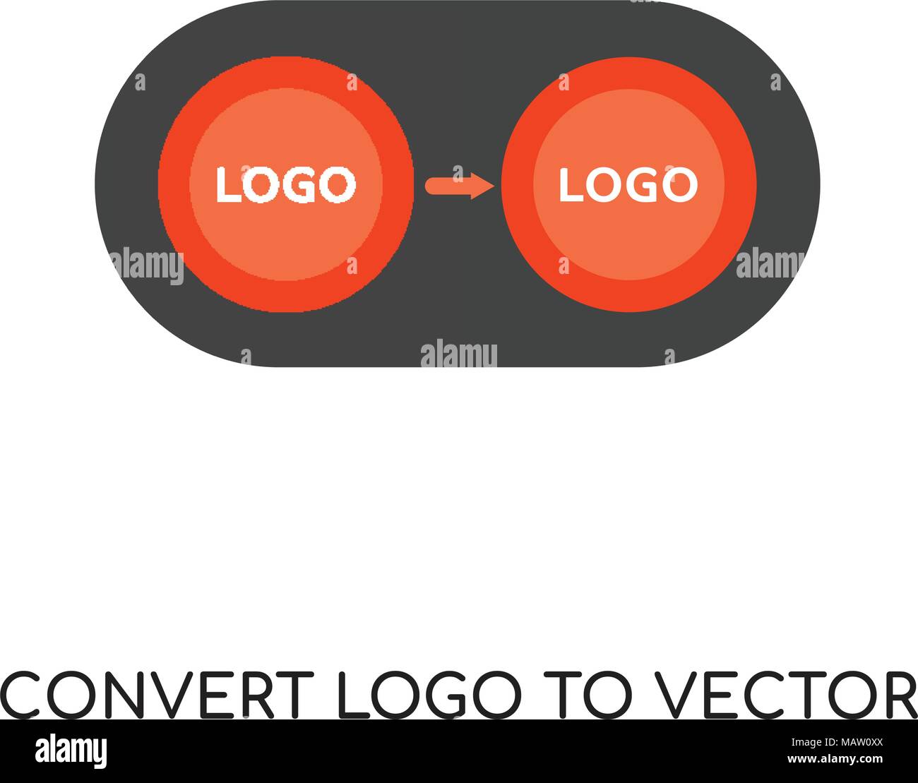 convert logo to vector icon isolated on white background for your web ...