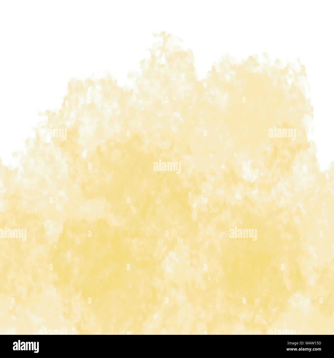 yellow watercolor cloudscape background pattern, vector illustration Stock Vector