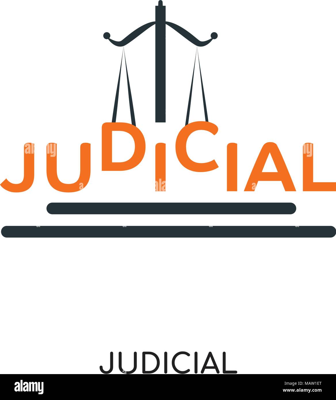 judicial logo isolated on white background for your web, mobile and app