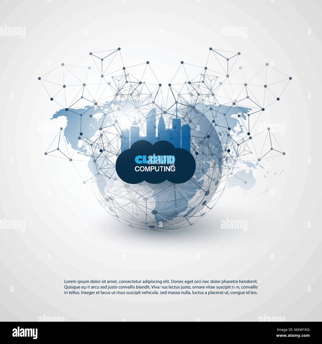 Cloud Computing and Smart City Design Concept - Digital Network ...
