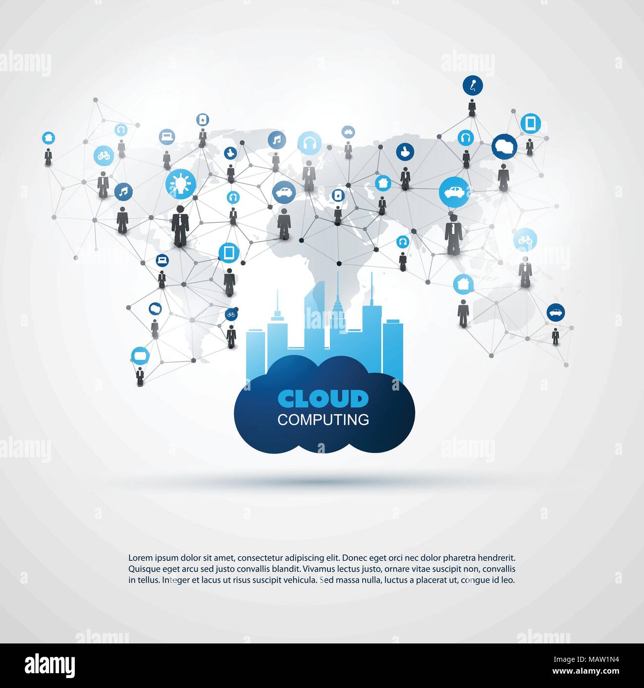 Cloud Computing and Smart City Design Concept - Digital and Business ...