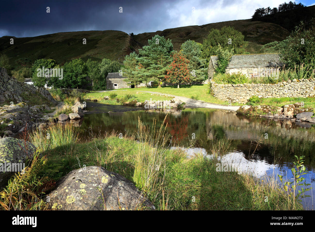 Watendlath Tarn, Lake District National Park, Cumbria County, England Stock Photo