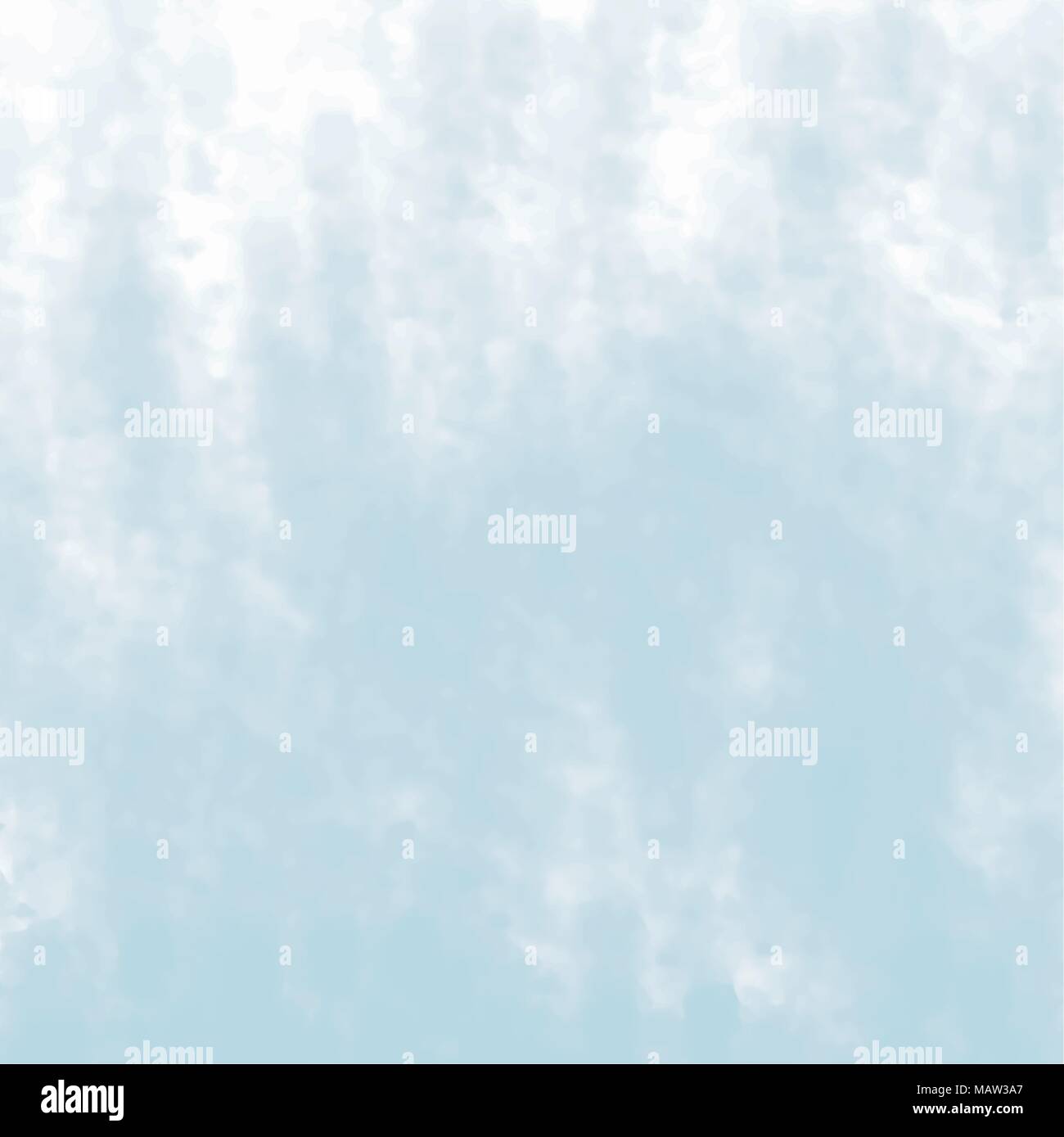 Slight Blue light blue watercolor cloudscape background pattern, vector ...