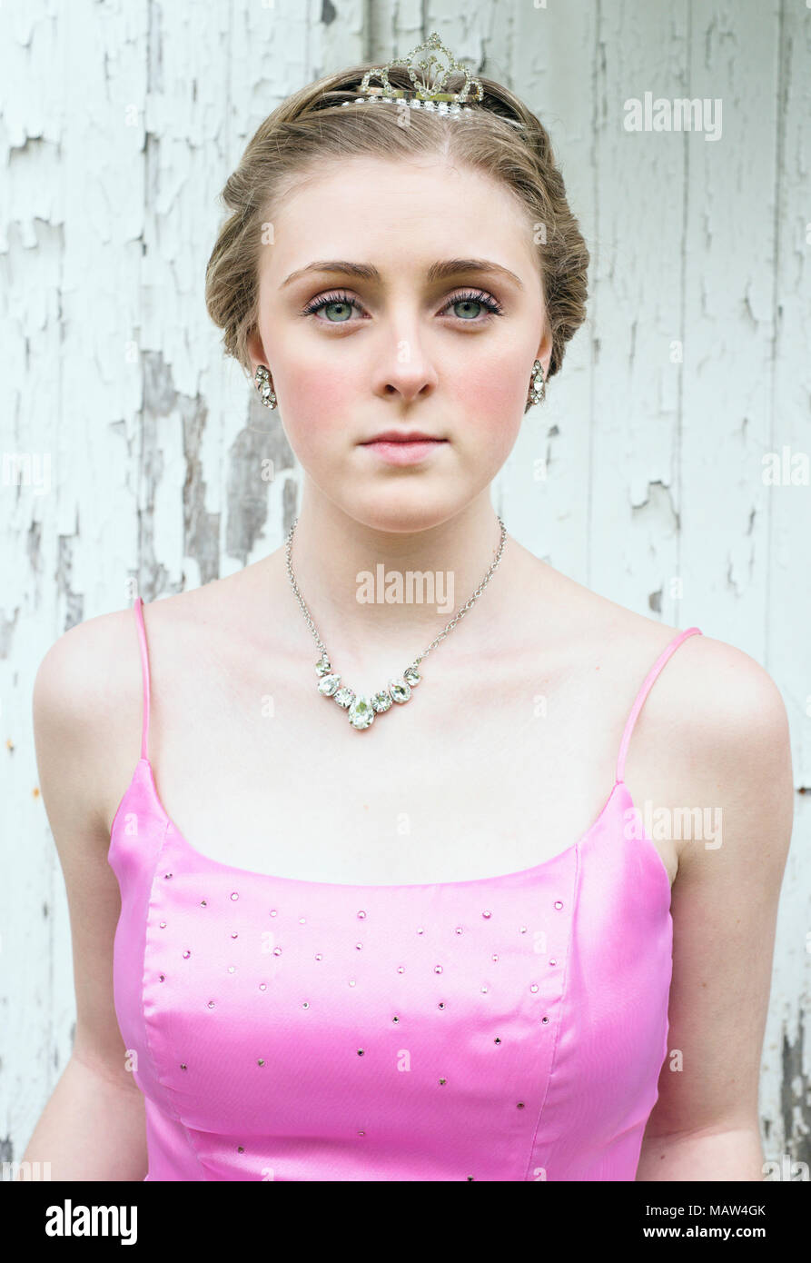 A portrait of a prom queen Stock Photo Alamy