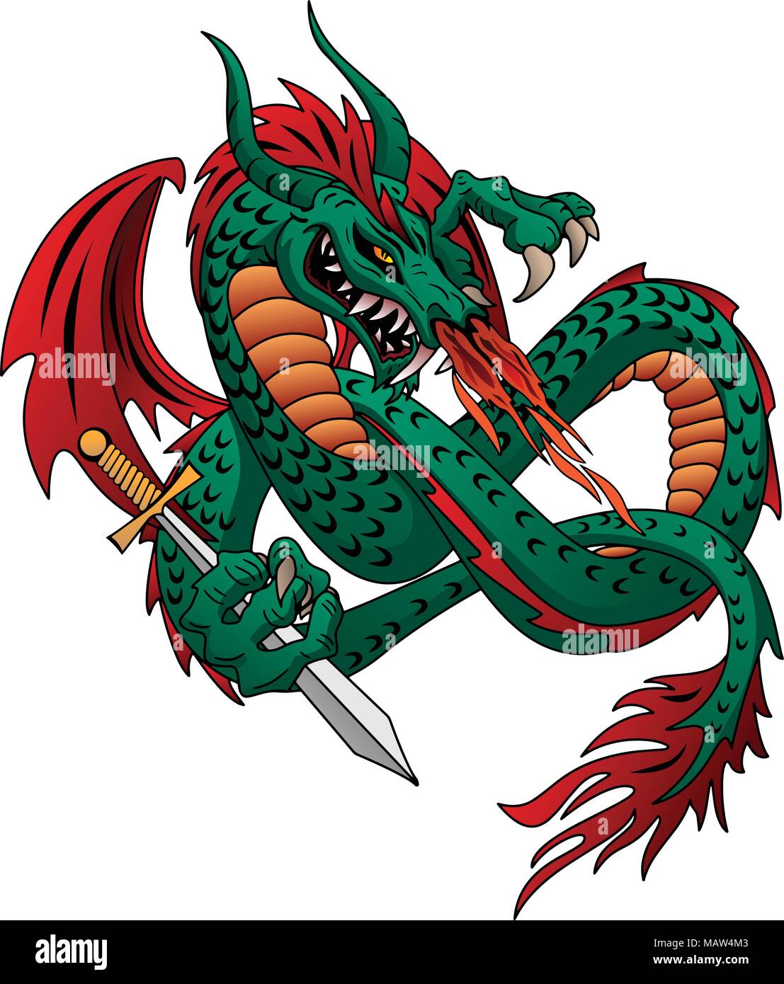 Dragon Drawing Stock Photos and Images - 123RF