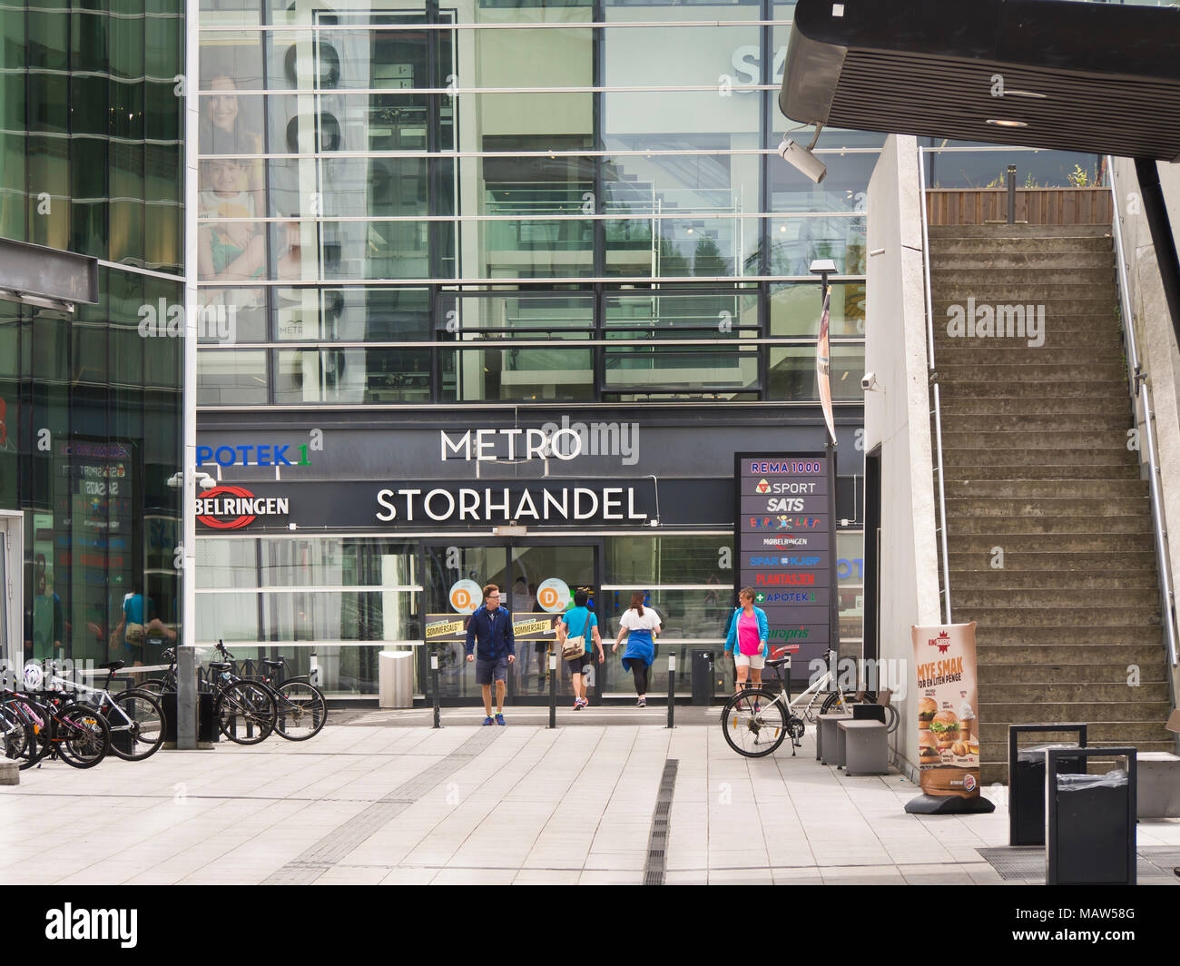 Metro shopping centre in Lørenskog on the border to Oslo Norway, everything  you need from food to furniture under one gigantic roof Stock Photo - Alamy