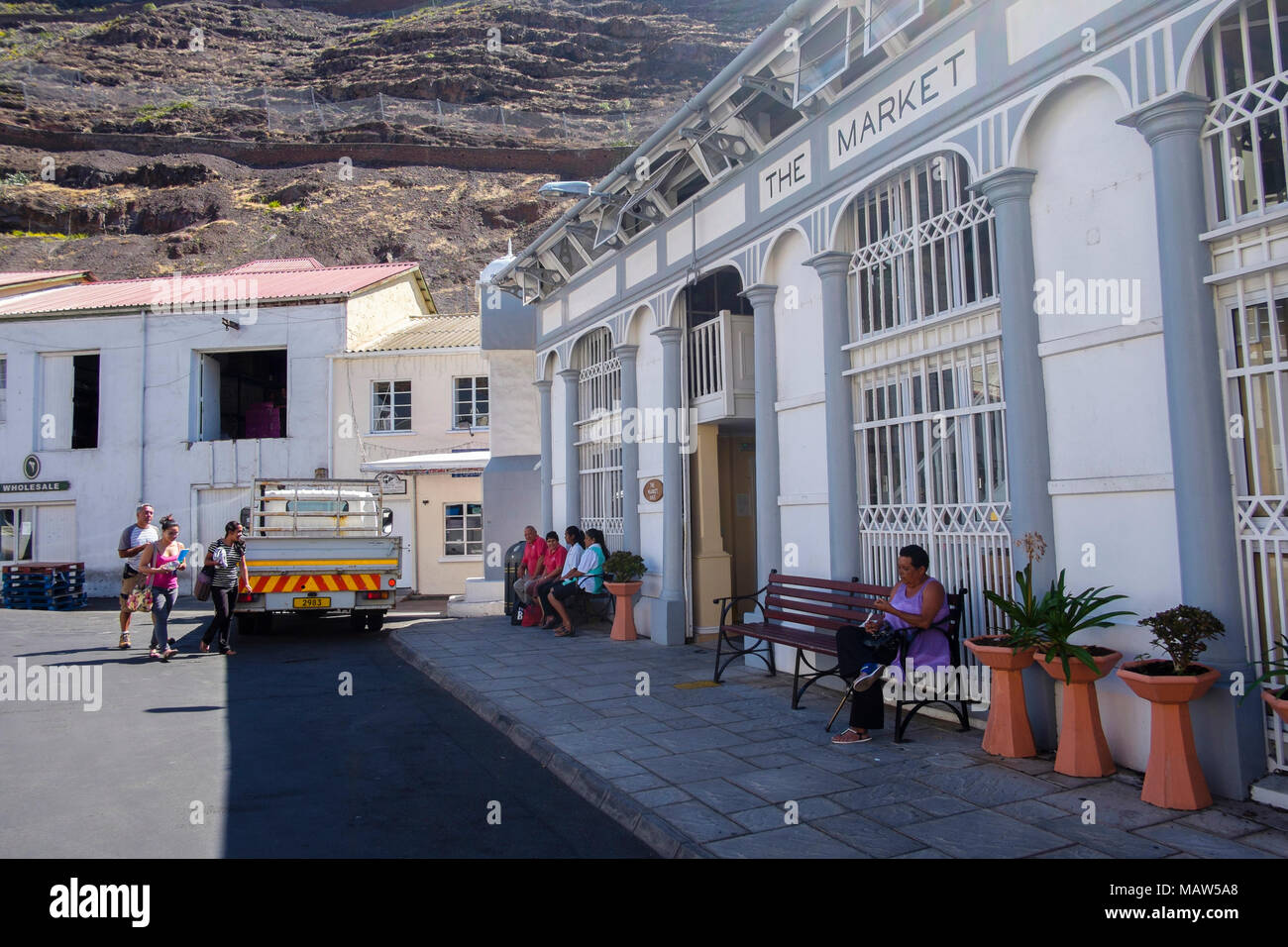 The Market, Jamestown, Saint Helena, South Atlantic Stock Photo Alamy