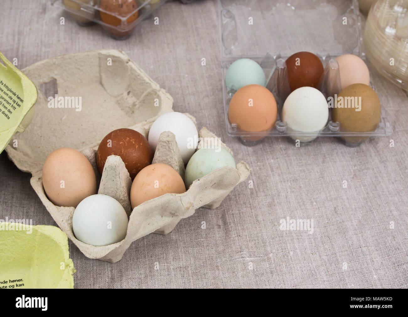 Egg carton with colors hires stock photography and images Alamy