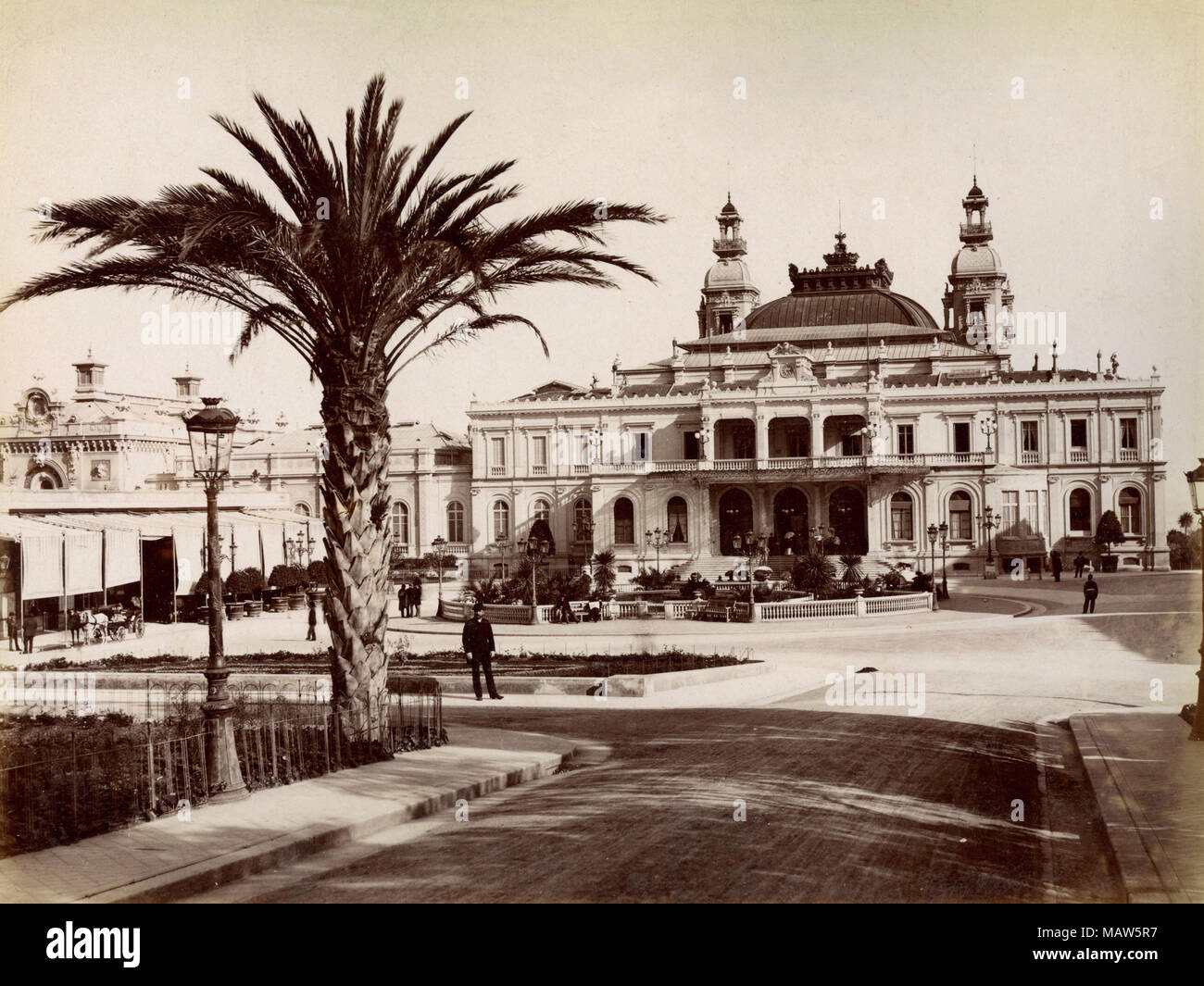 Casino, Montecarlo, Principate Monaco 1885 Stock Photo