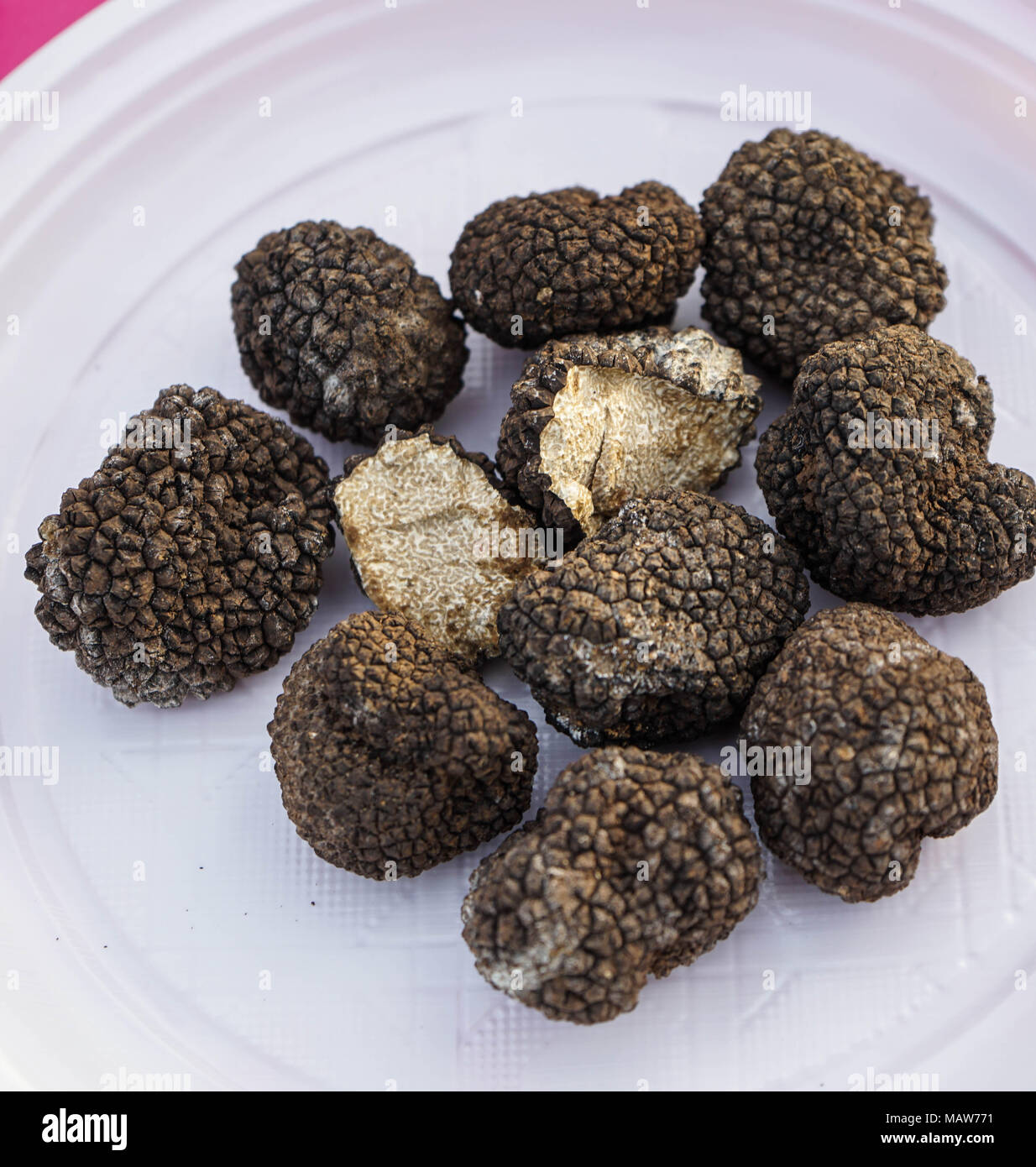 Black truffles of Alba, Piedmont - Italy Stock Photo - Alamy