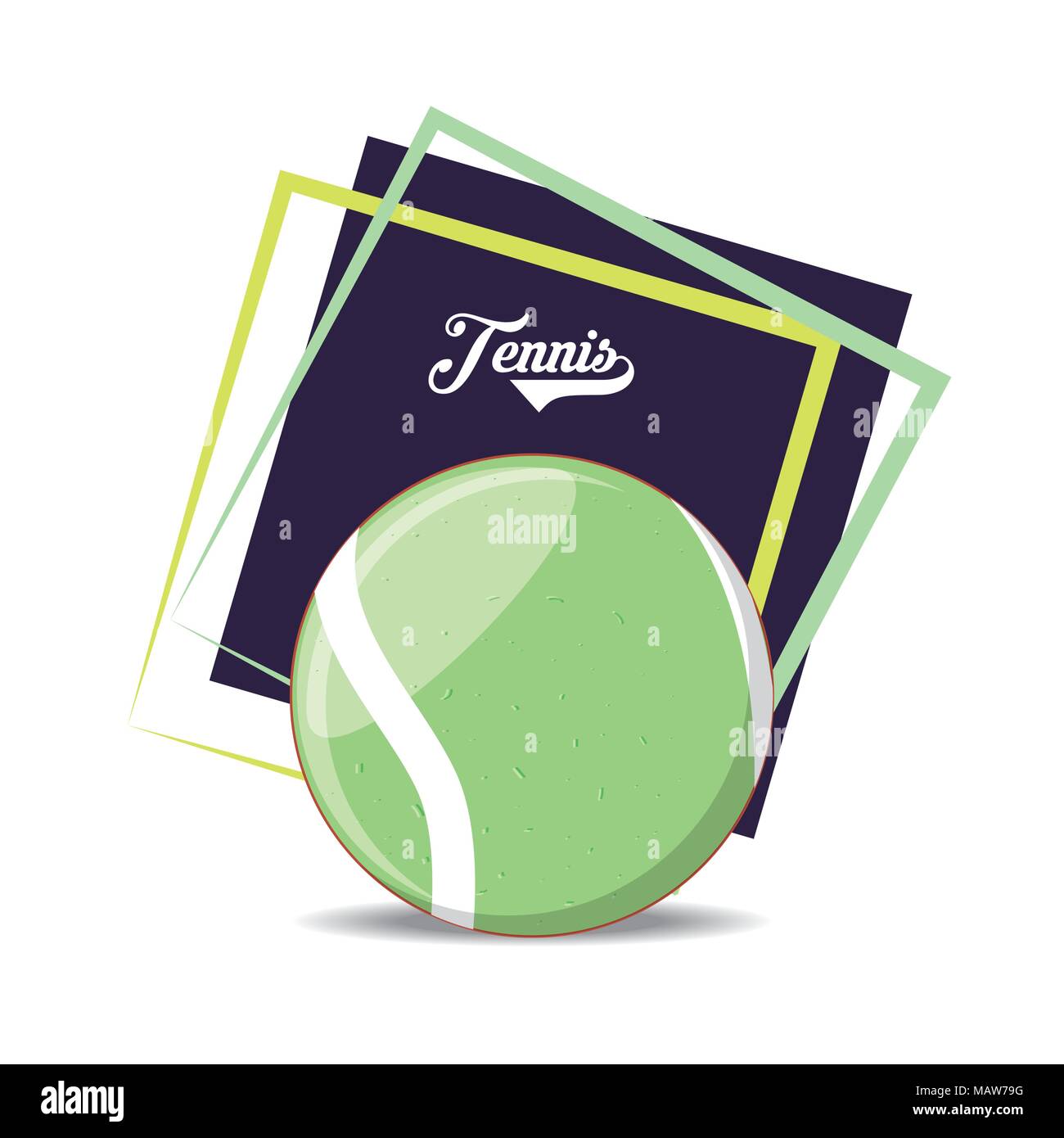 ball to play tennis sport vector illustration design Stock Vector Image ...