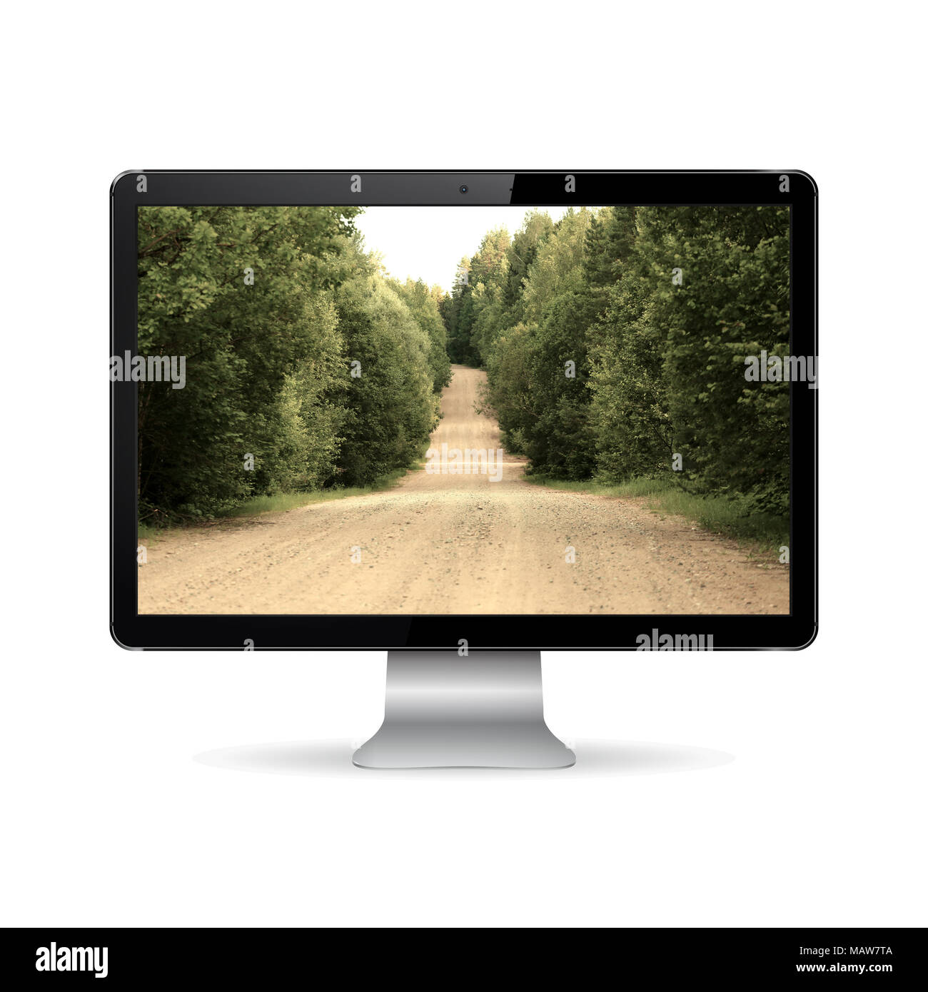 Green screen display on computer hi-res stock photography and images ...