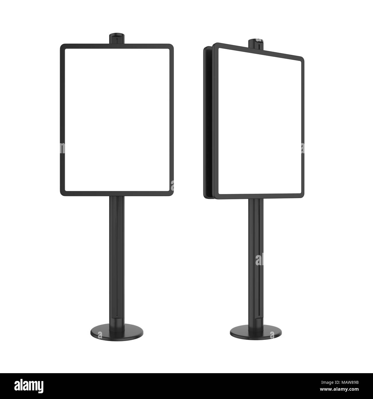 Blank Advertising Billboard Stand Isolated Stock Photo Alamy