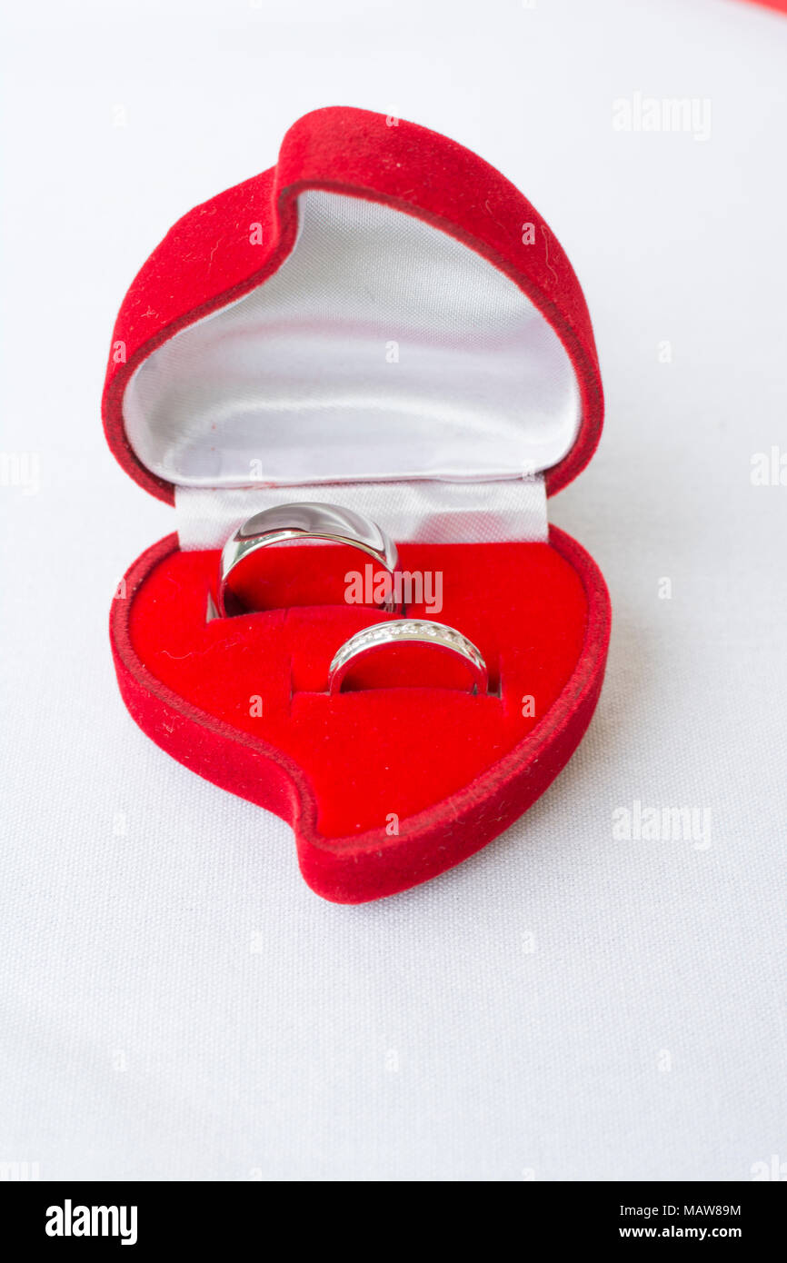 Dual ring box Stock Photo - Alamy