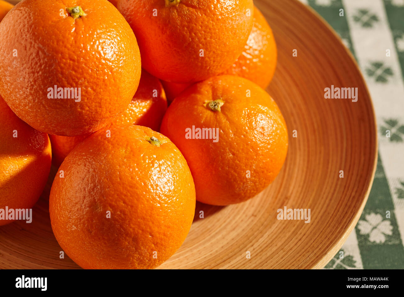 Cara Cara Navel Oranges, sometimes called Red Flesh Navel Oranges Stock Photo