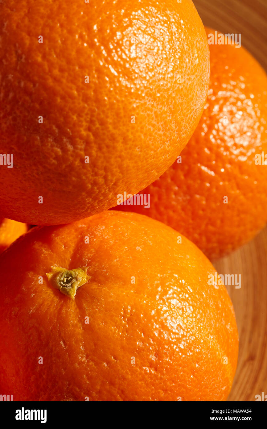Cara Cara Navel Oranges, sometimes called Red Flesh Navel Oranges Stock Photo
