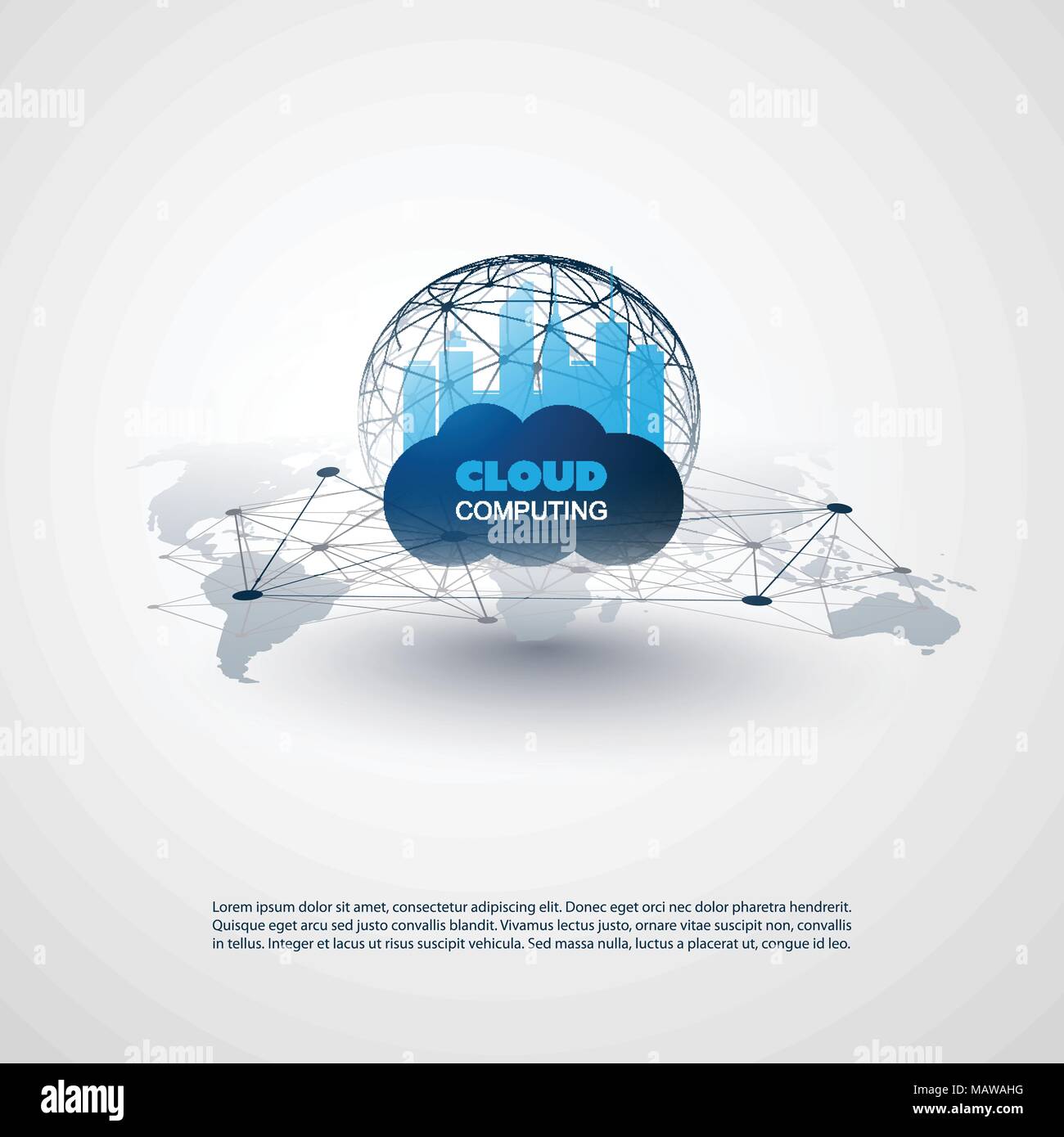 Cloud Computing and Smart City Design Concept - Digital Network ...