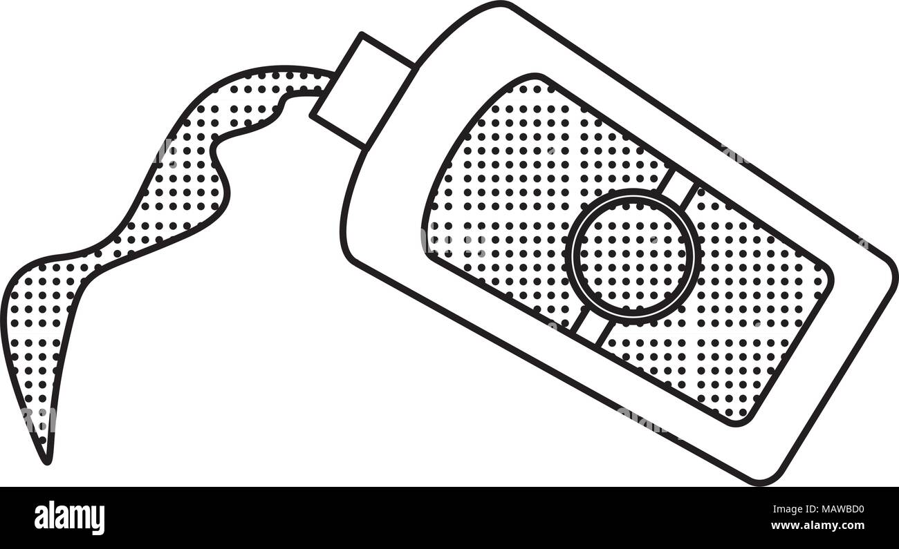 sketch of Sunblock bottle icon over white background, vector