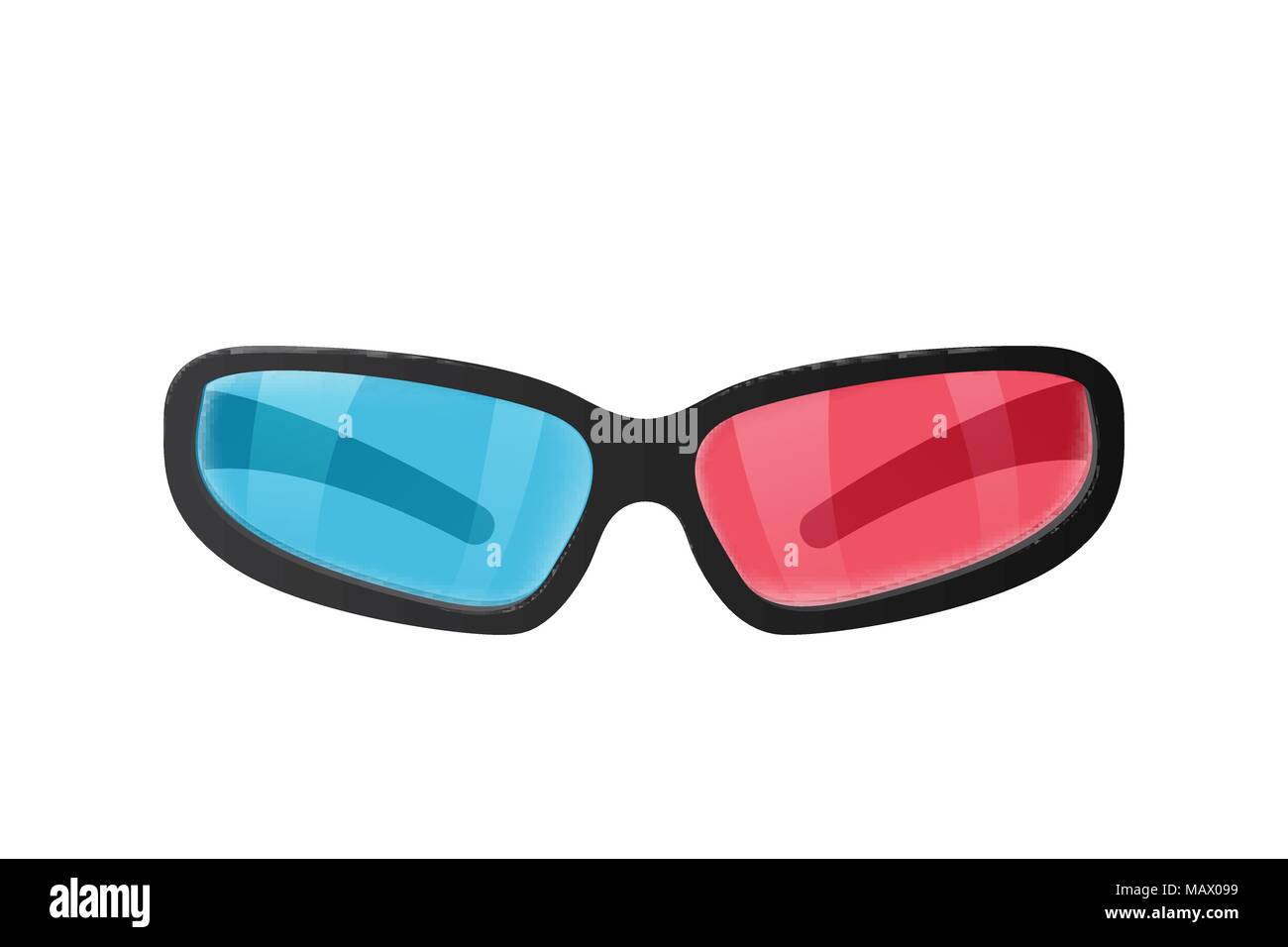 Realistic glasses for 3d movies Stock Vector Image & Art Alamy
