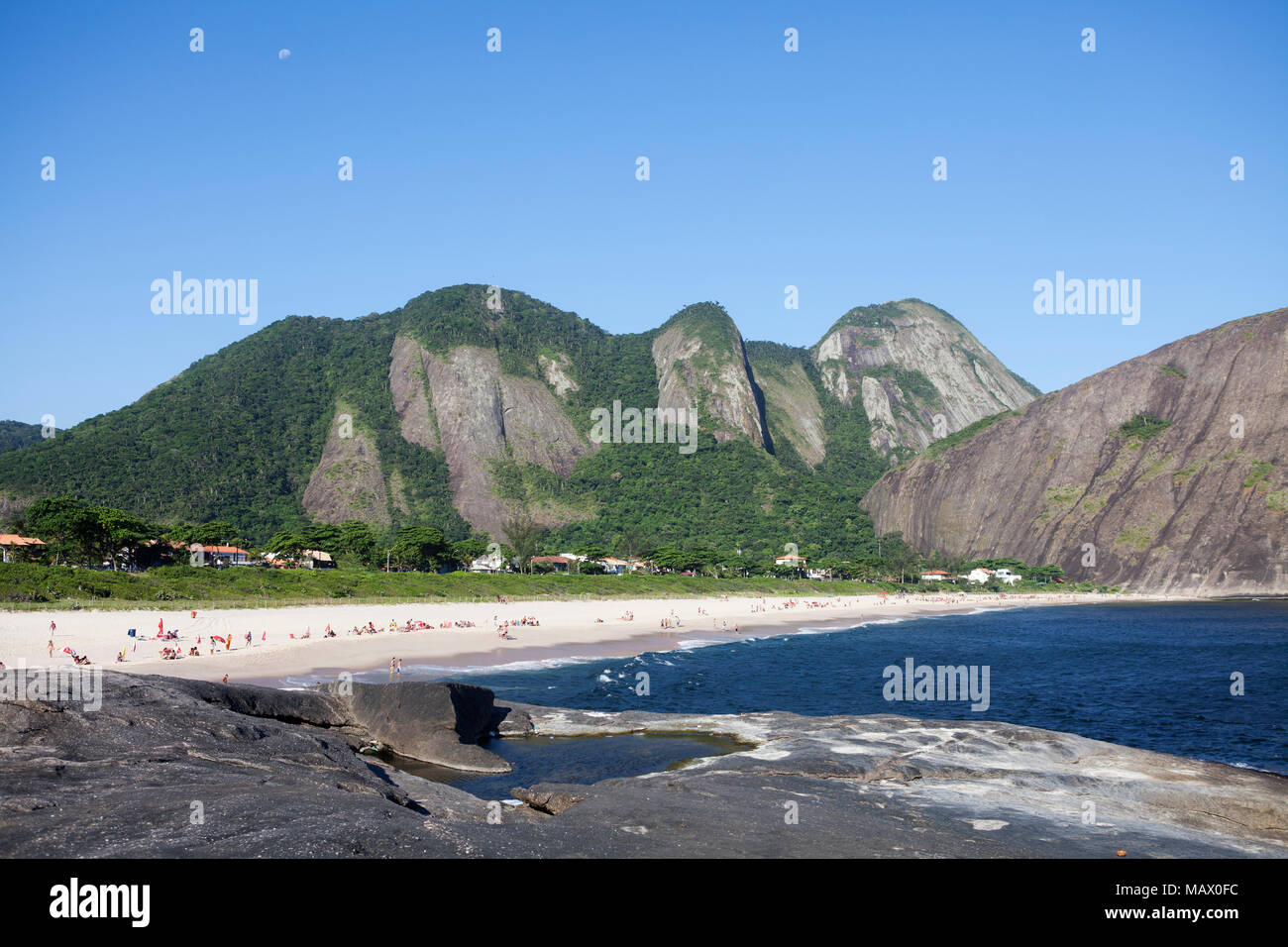 Itacoatiara beach, Niterói - RJ Stock Photo