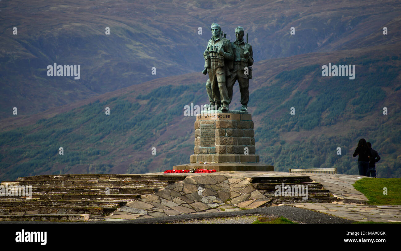 The Commando Memorial, Spean Bridge, Scotland (1) Stock Photo