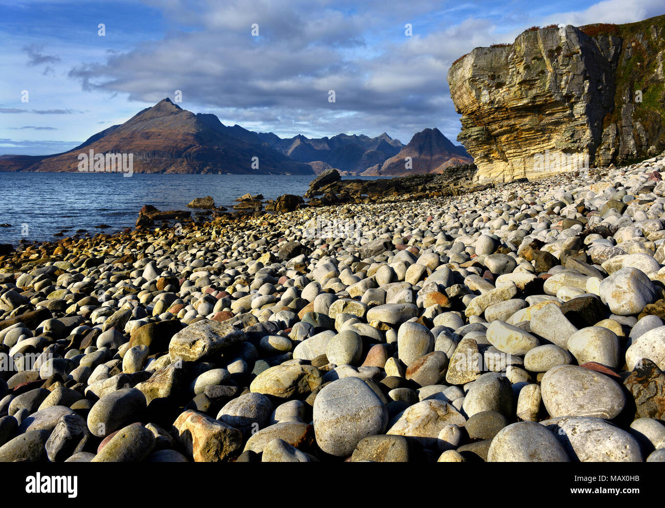 The Cuillin Hills from Elgol Stock Photo