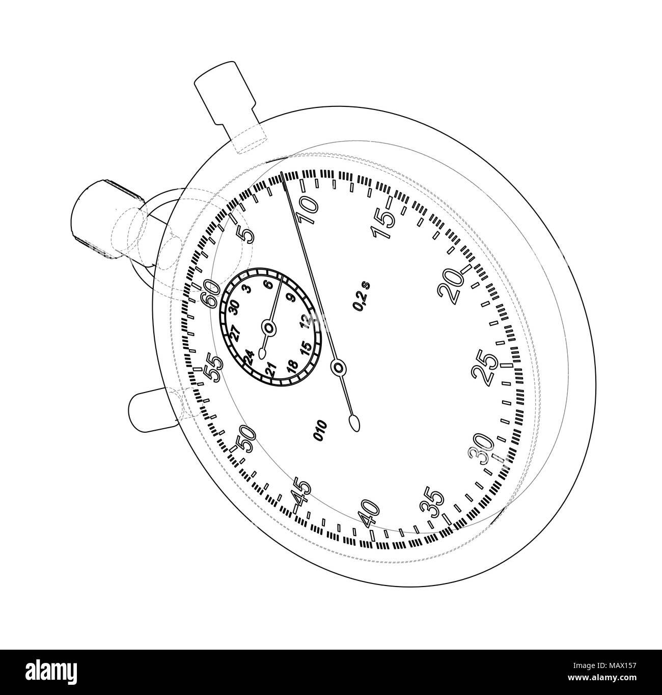 Digital stopwatch Black and White Stock Photos & Images Alamy