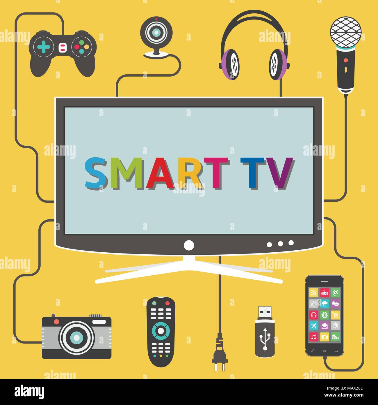 Smart tvs Stock Vector Images Alamy