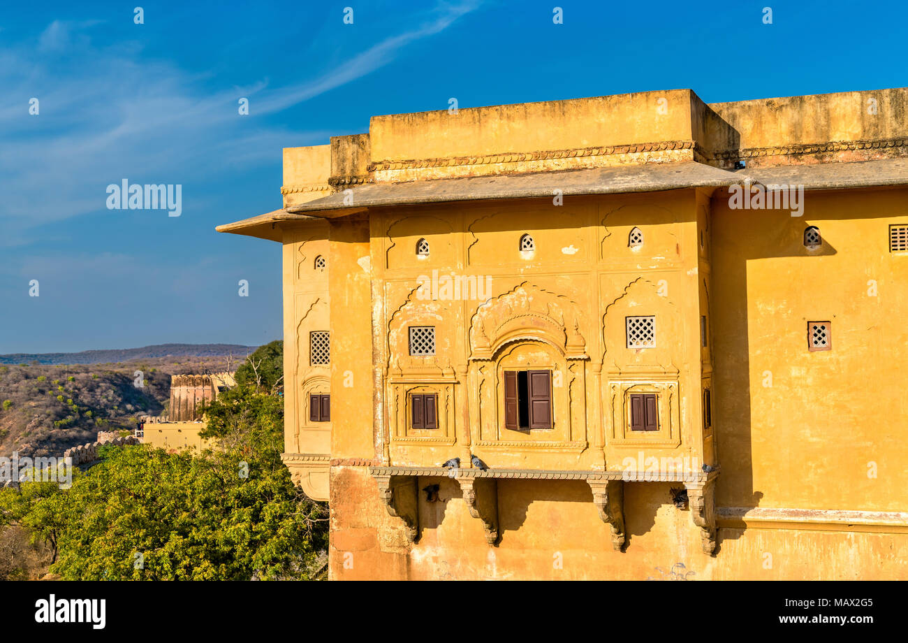 Madhvendra Palace of Nahargarh Fort in Jaipur - Rajasthan, India Stock Photo
