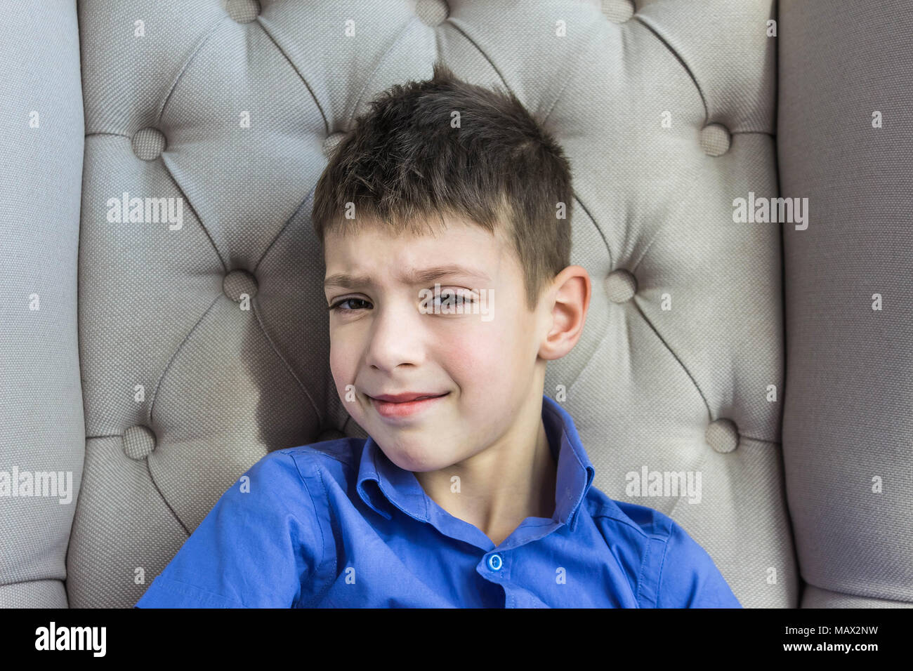 Moody teen boy hi-res stock photography and images - Alamy