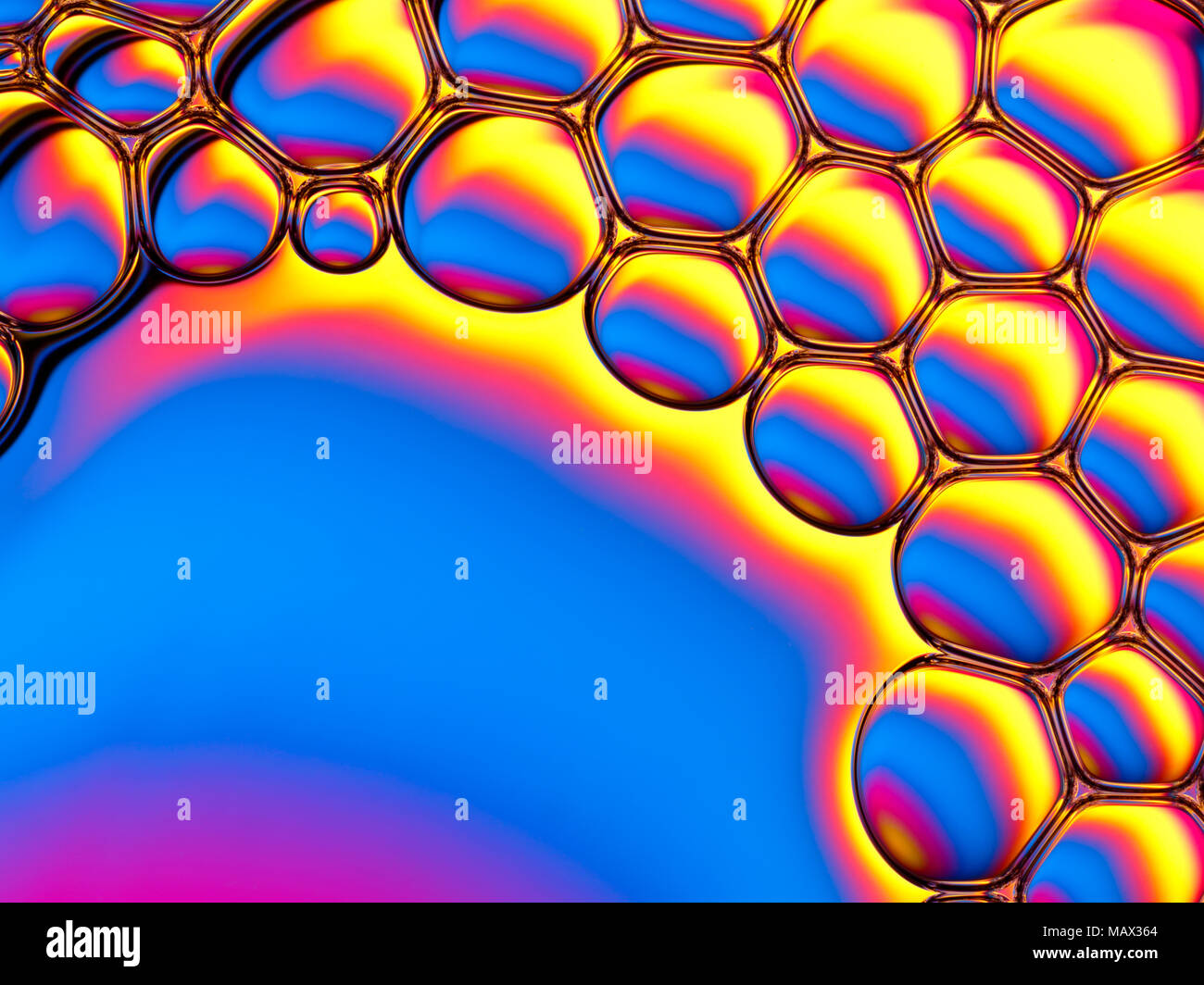 Abstract image of soap bubbles with colorful background Stock Photo - Alamy